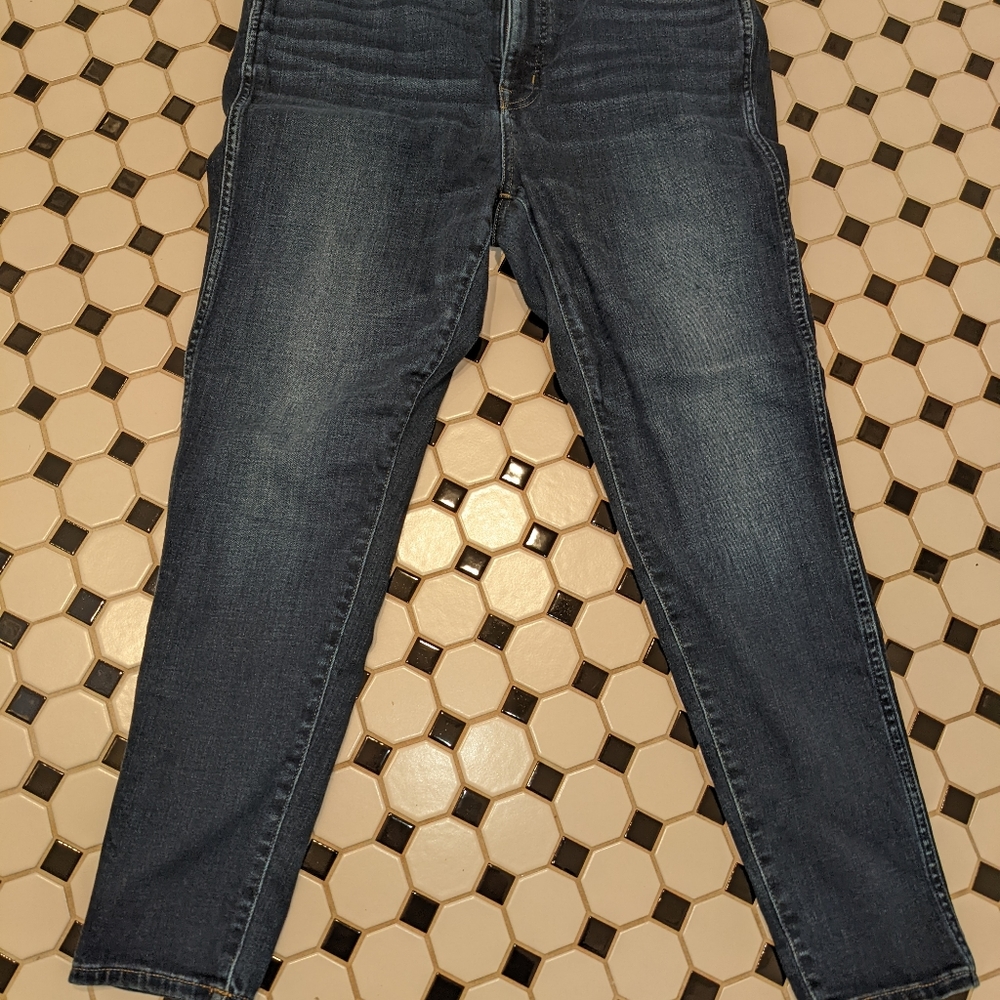 Madewell 10" High Rise Thermolite Jeans in "Tarren" wash